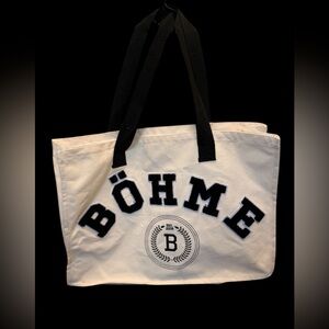 Bohme Cream and Black Tote Bag